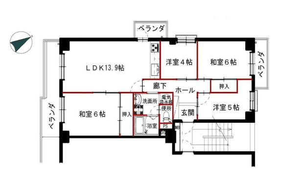 寝屋川公園駅 徒歩2分 構造:鉄筋コンクリート造専有面積:79.94平米 ( 24.18坪 )